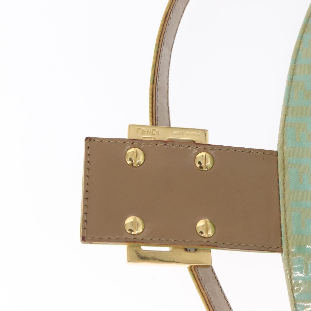 Fendi Double Flap Bag Zucchino Canvas, GREEN, CANVAS, Handbag