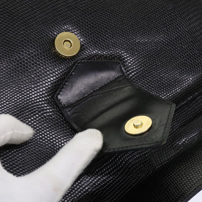 Givenchy Vintage Handbag Leather, BLACK, LEATHER, Handbag