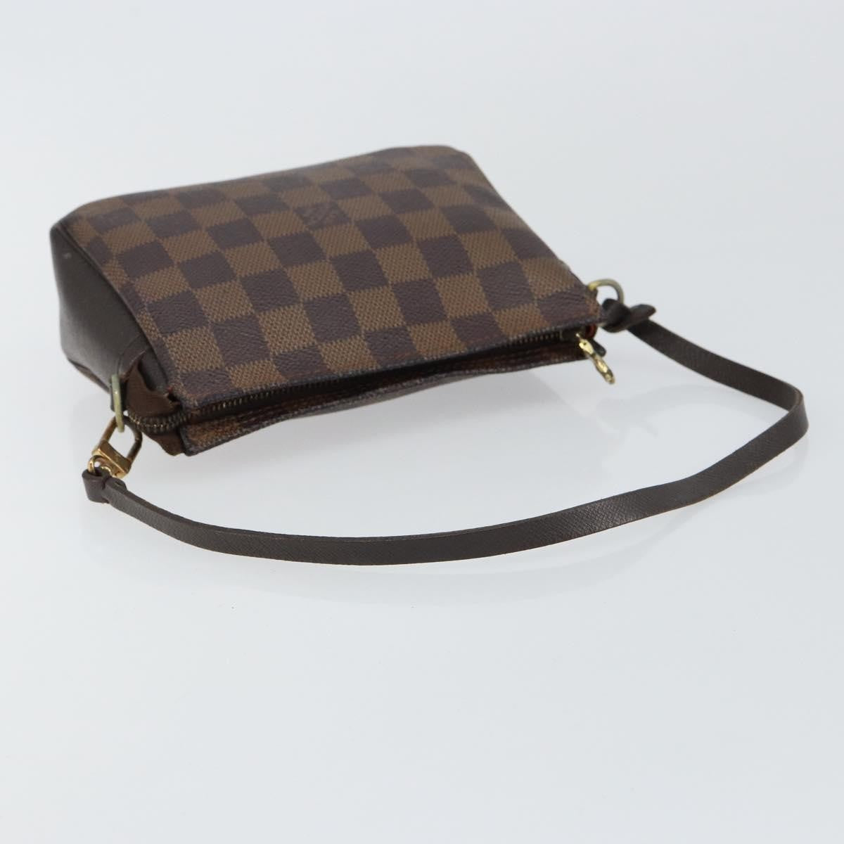 Louis Vuitton Trousse Make Up Bag Damier Canvas, BROWN, CANVAS, Clutche & pouche