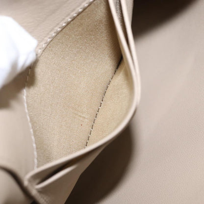 Celine Solo Pouch Leather, BEIGE, LEATHER, Clutche & pouche