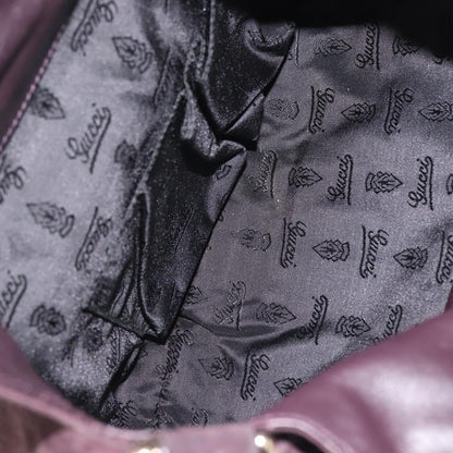 Gucci Hysteria Convertible Top Handle Bag Suede, BURGUNDY, SUEDE, Handbag