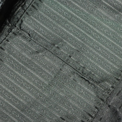 Prada Bowler Bag Canvas with Leather, BROWN, CANVAS, Travel bag