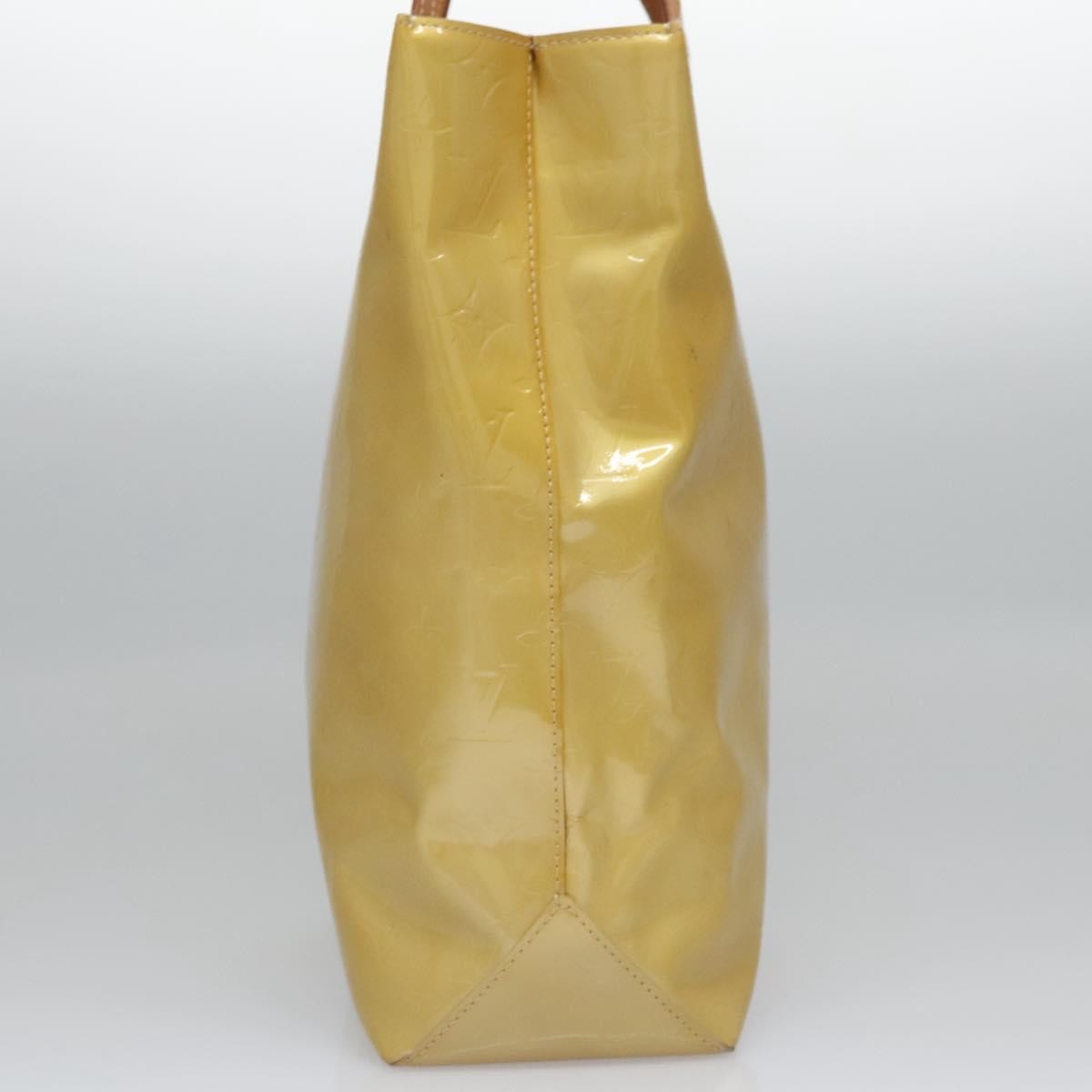 Louis Vuitton Reade Handbag Monogram Vernis, Beige, Patent Leather, Handbag