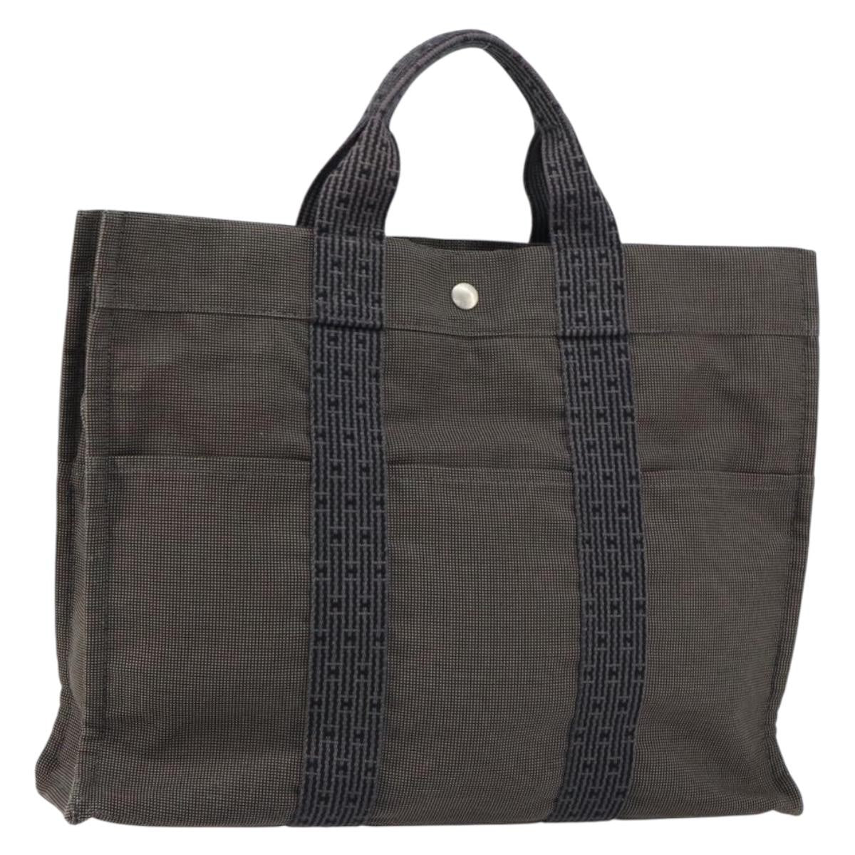 Hermes Fourre-tout Herline Fourre-tout Herline, GRAY, CANVAS, Tote bag