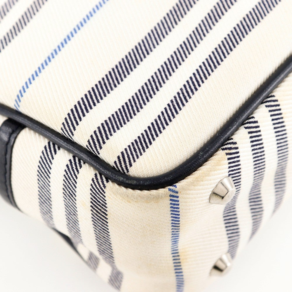 Burberry Vintage Shoulder Bag Canvas, BEIGE, CANVAS, Shoulder bag