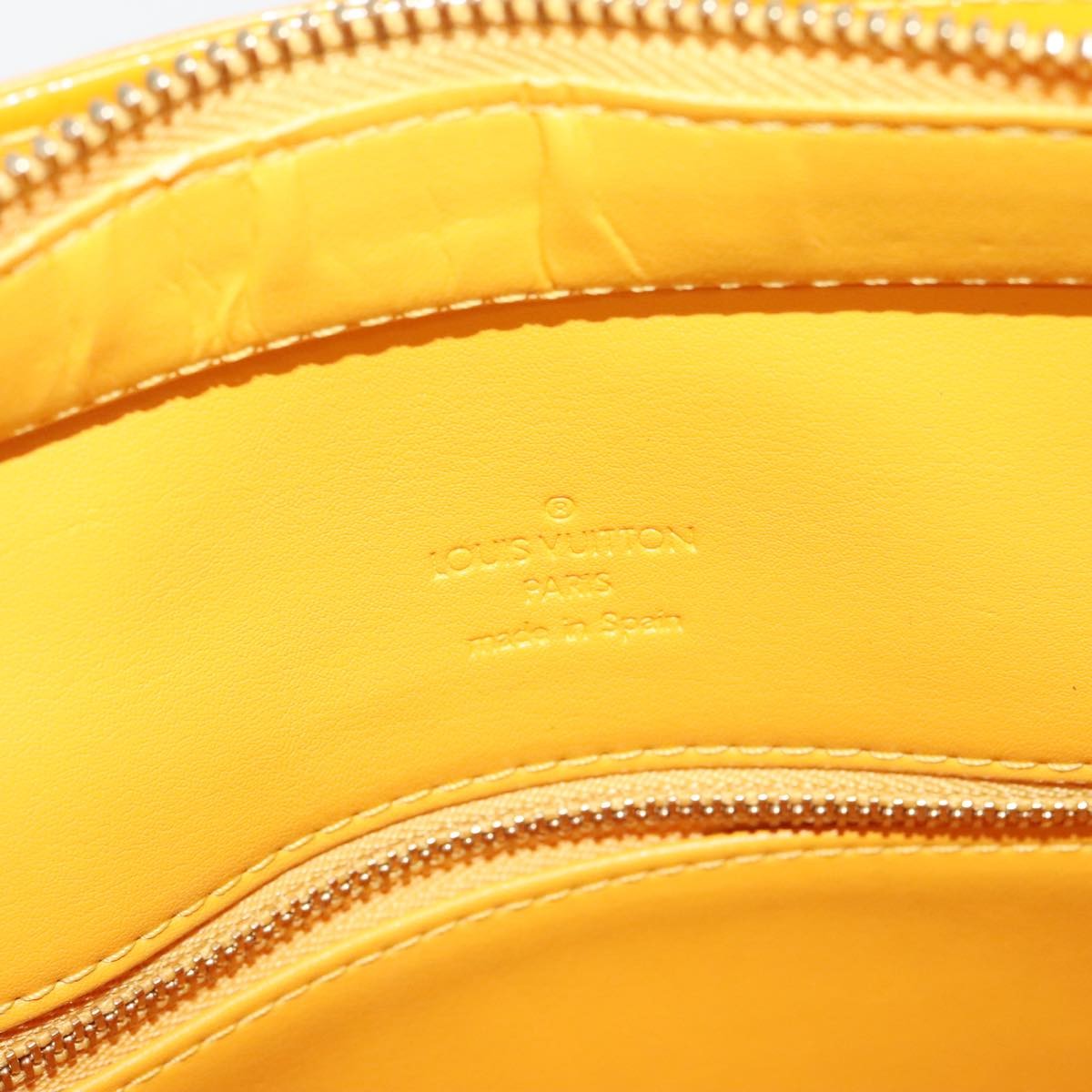 Louis Vuitton Houston Handbag Monogram Vernis, YELLOW, PATENT_LEATHER, Handbag