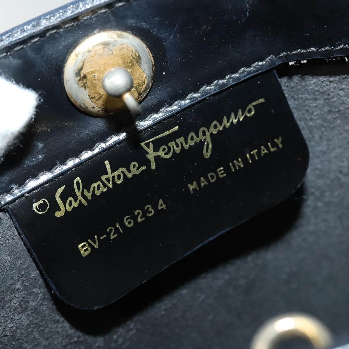 Salvatore Ferragamo Shopper Tote Leather, BLACK, PATENT_LEATHER, Tote bag