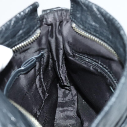 Burberry Vintage Crossbody Bag Leather, BLACK, LEATHER, Shoulder bag