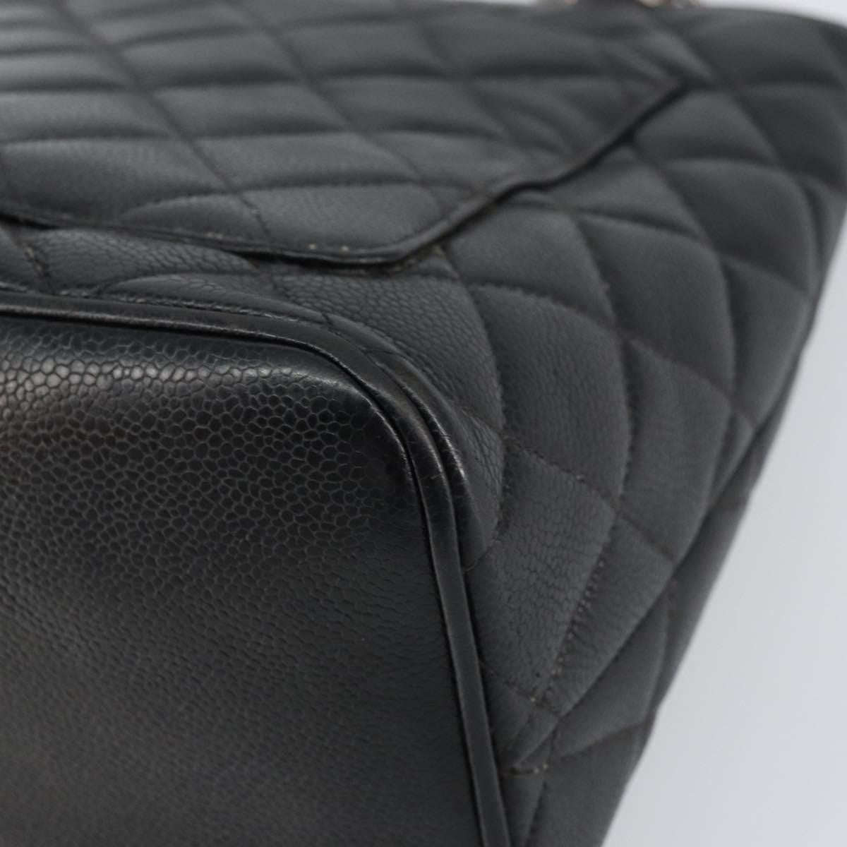 Chanel Medallion Tote Quilted Caviar, BLACK, LEATHER, Tote bag