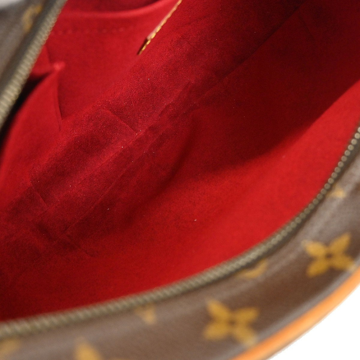 Louis Vuitton Croissant Handbag Monogram Canvas, BROWN, CANVAS, Shoulder bag