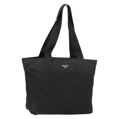 Prada Vintage Zip Tote Tessuto, BLACK, NYLON, Tote bag