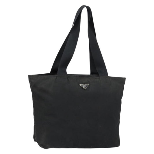 Prada Vintage Zip Tote Tessuto, BLACK, NYLON, Tote bag