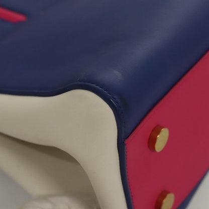 Saint Laurent Rive Gauche Cabas Leather, BLUE, LEATHER, Handbag