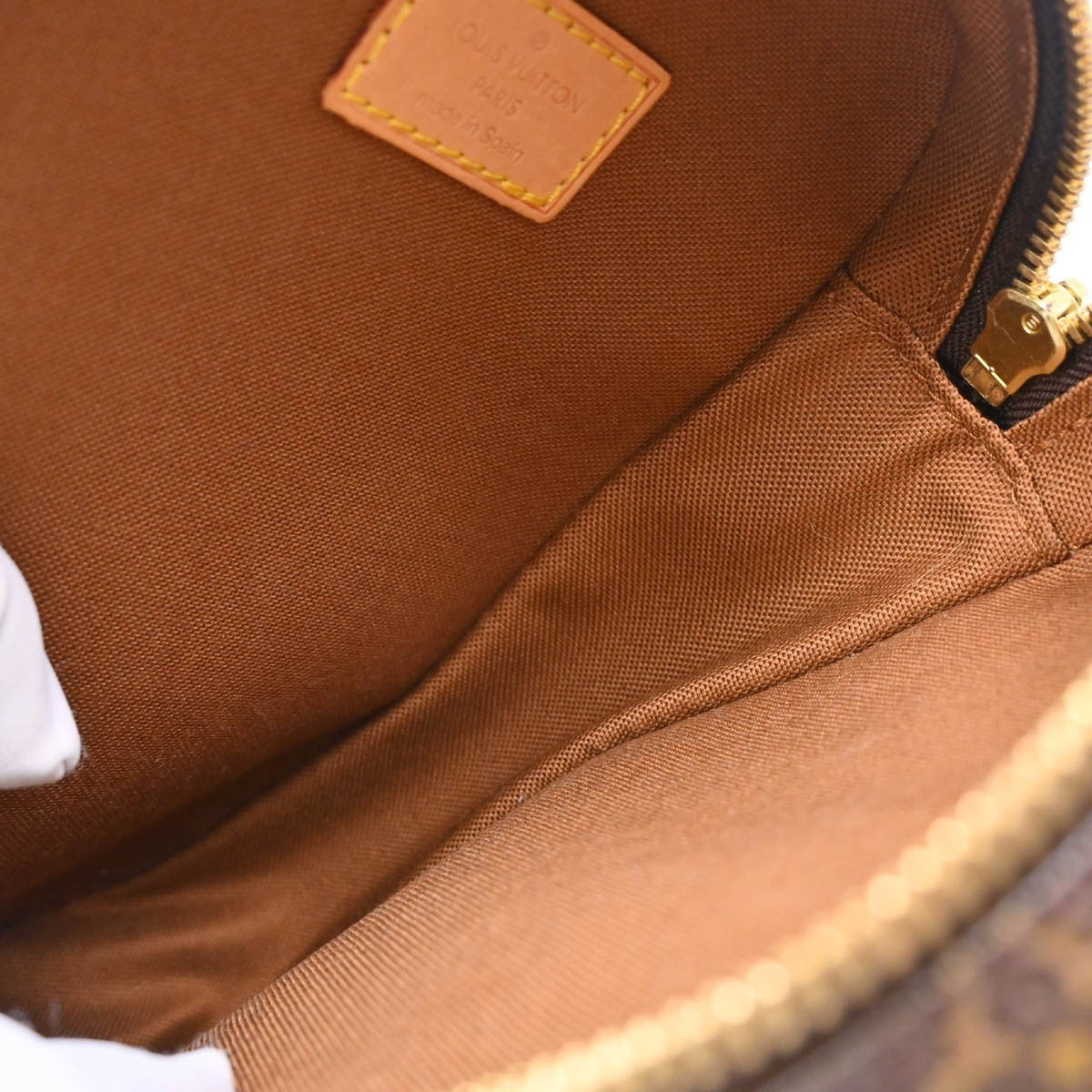 Louis Vuitton Pochette Gange Monogram Canvas, BROWN, CANVAS, Clutche & pouche