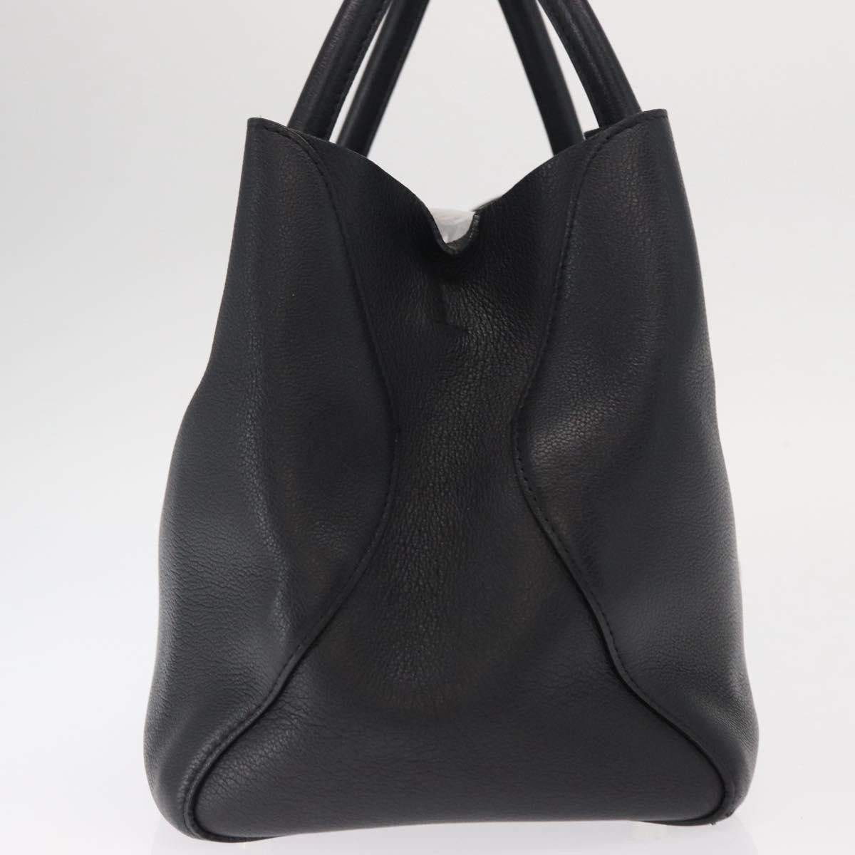 Christian Dior Open Bar Bag Leather, BLACK, LEATHER, Handbag