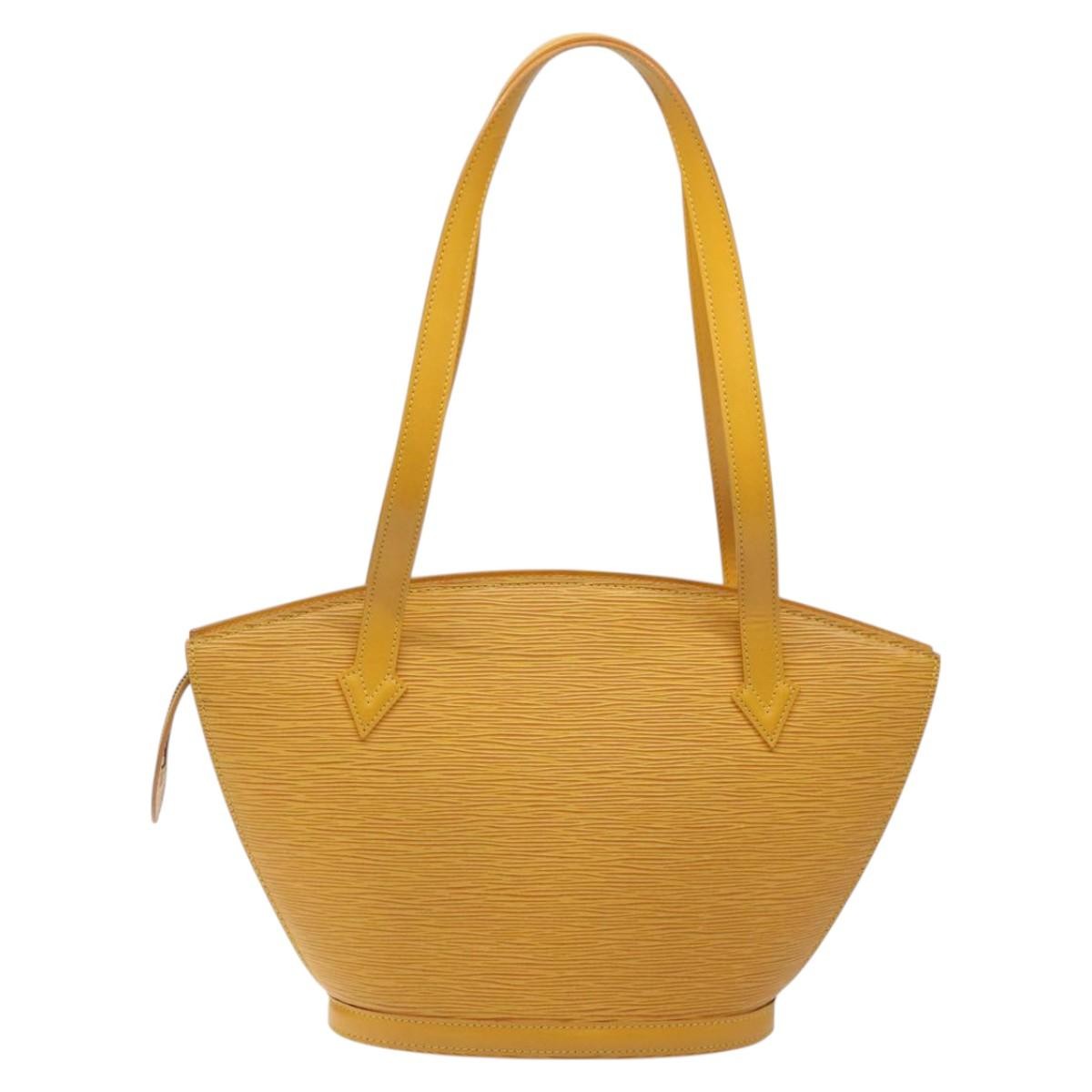 Louis Vuitton Saint Jacques Handbag Epi Leather, YELLOW, LEATHER, Handbag
