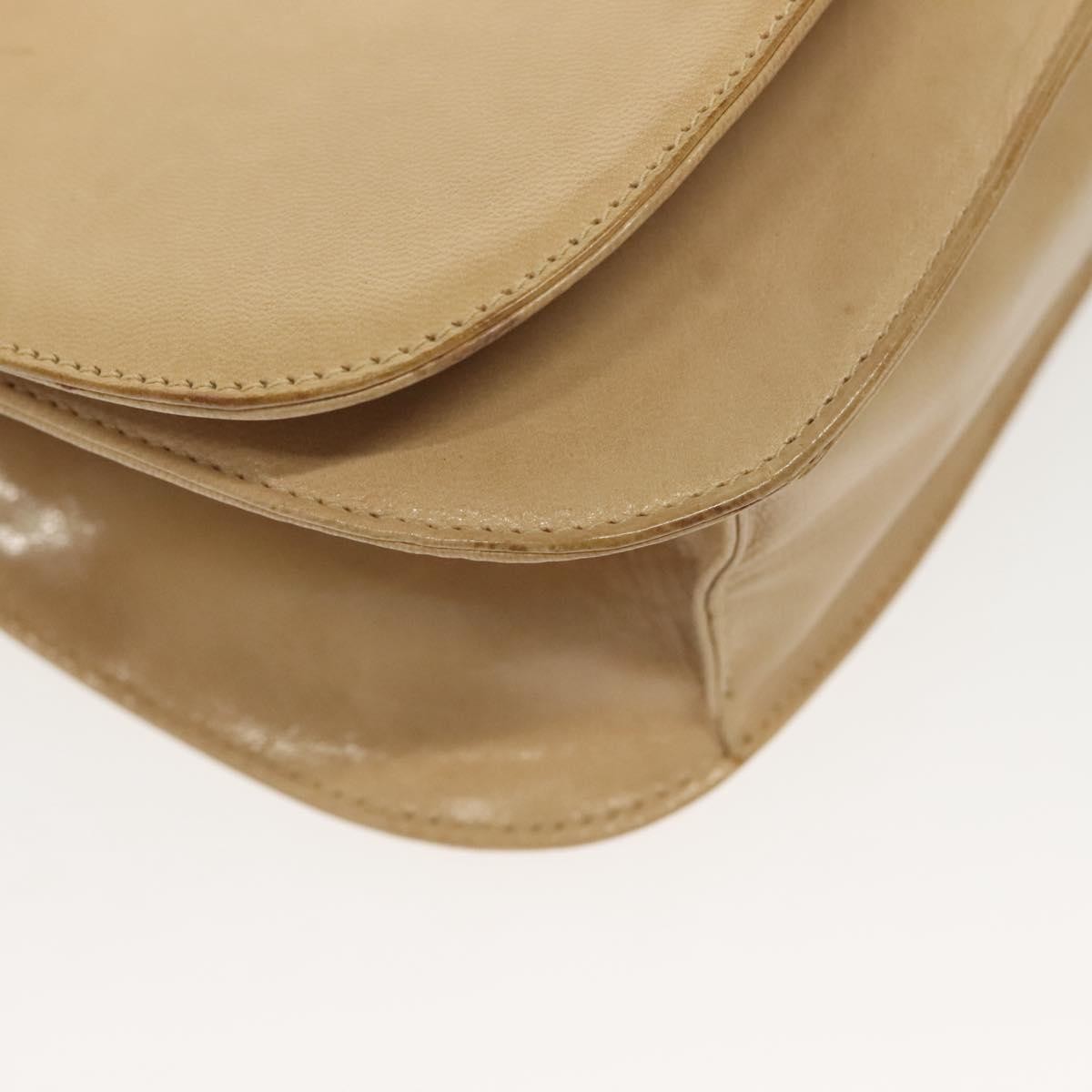 Prada Madras Shoulder Bag Leather, BEIGE, LEATHER, Shoulder bag