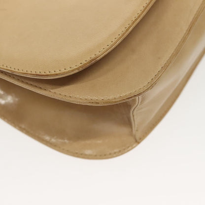 Prada Madras Shoulder Bag Leather, BEIGE, LEATHER, Shoulder bag