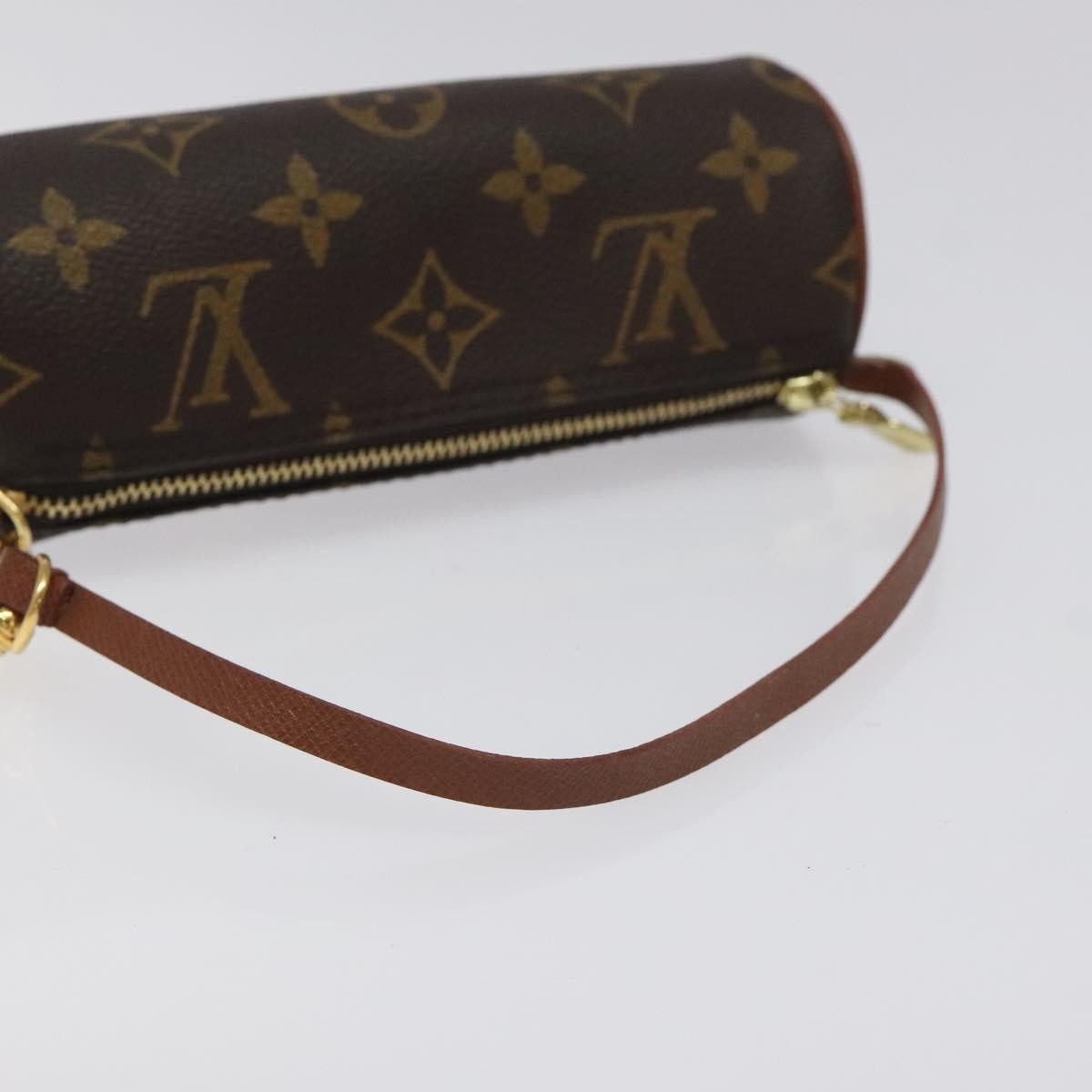 Louis Vuitton Papillon Pochette Monogram Canvas, BROWN, CANVAS, Handbag