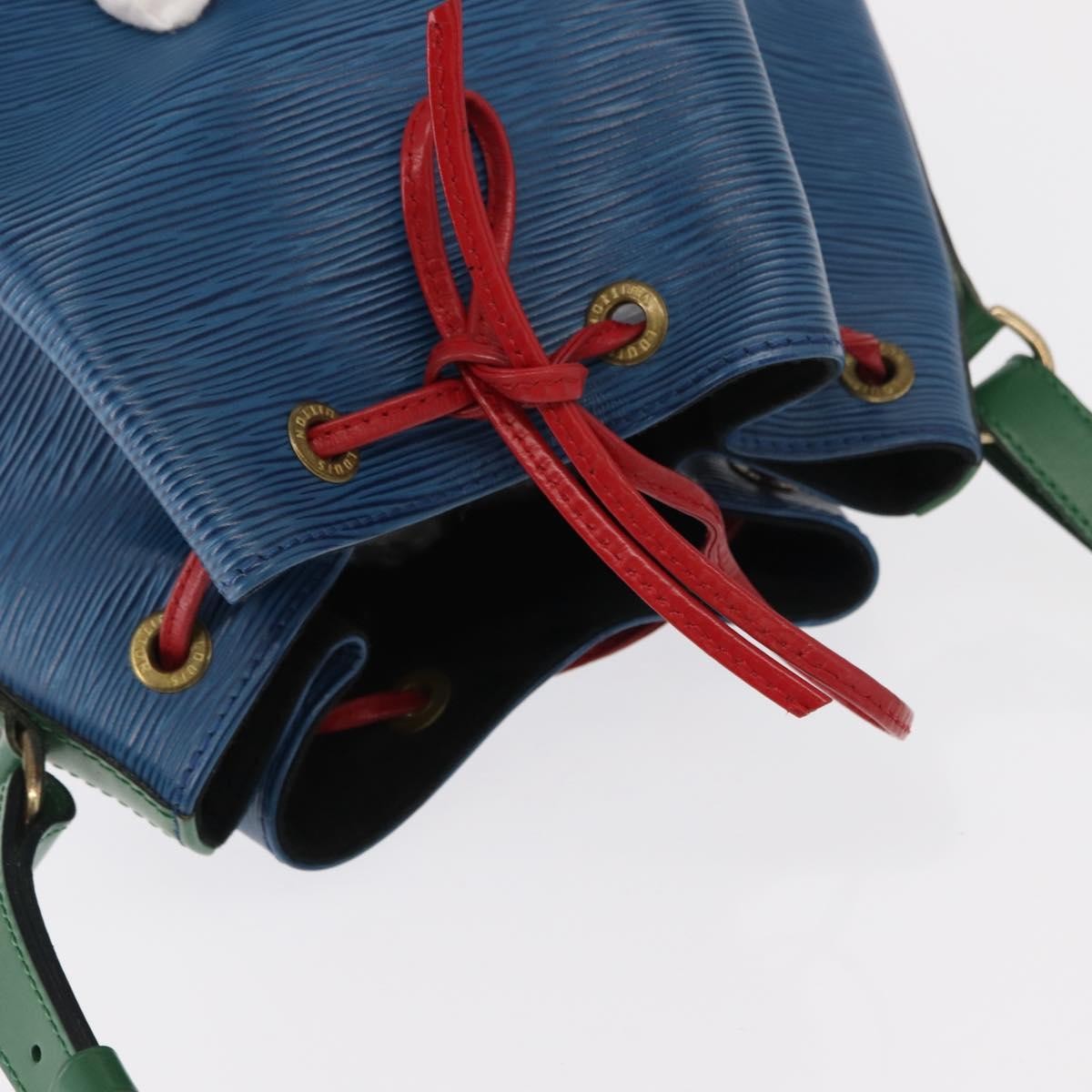 Louis Vuitton Tricolor Noe Handbag Epi Leather, BLUE, LEATHER, Shoulder bag