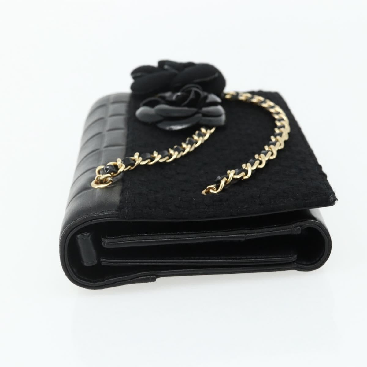 Chanel Flap Clutch Leather, Black, Leather, Clutch