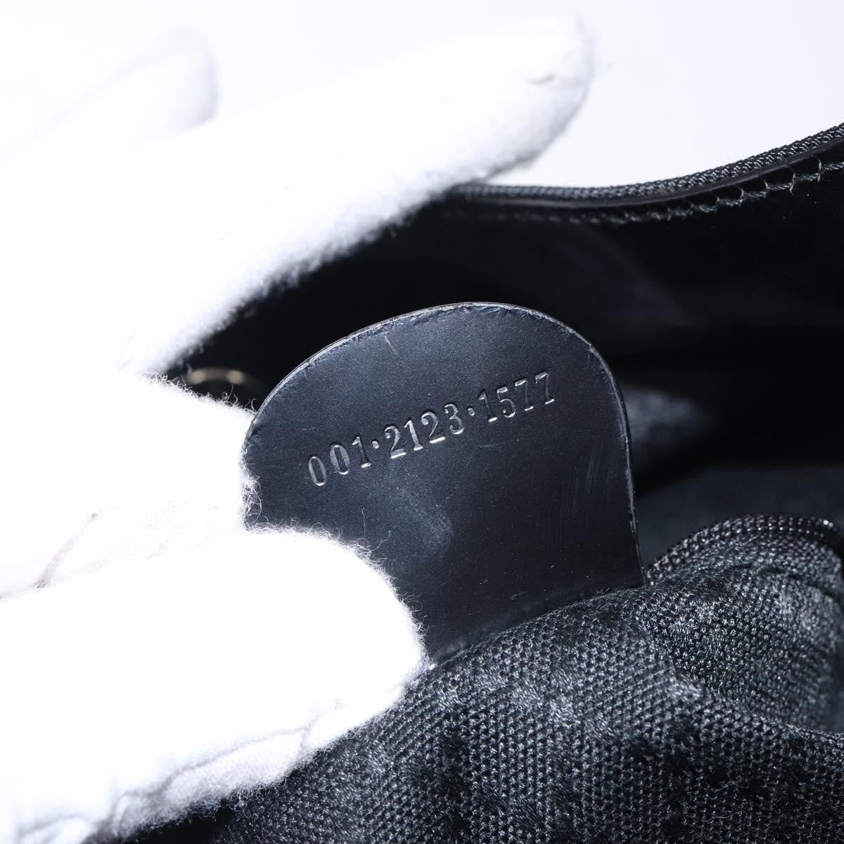 Gucci Vintage Bamboo Shoulder Bag Nylon, BLACK, NYLON, Shoulder bag