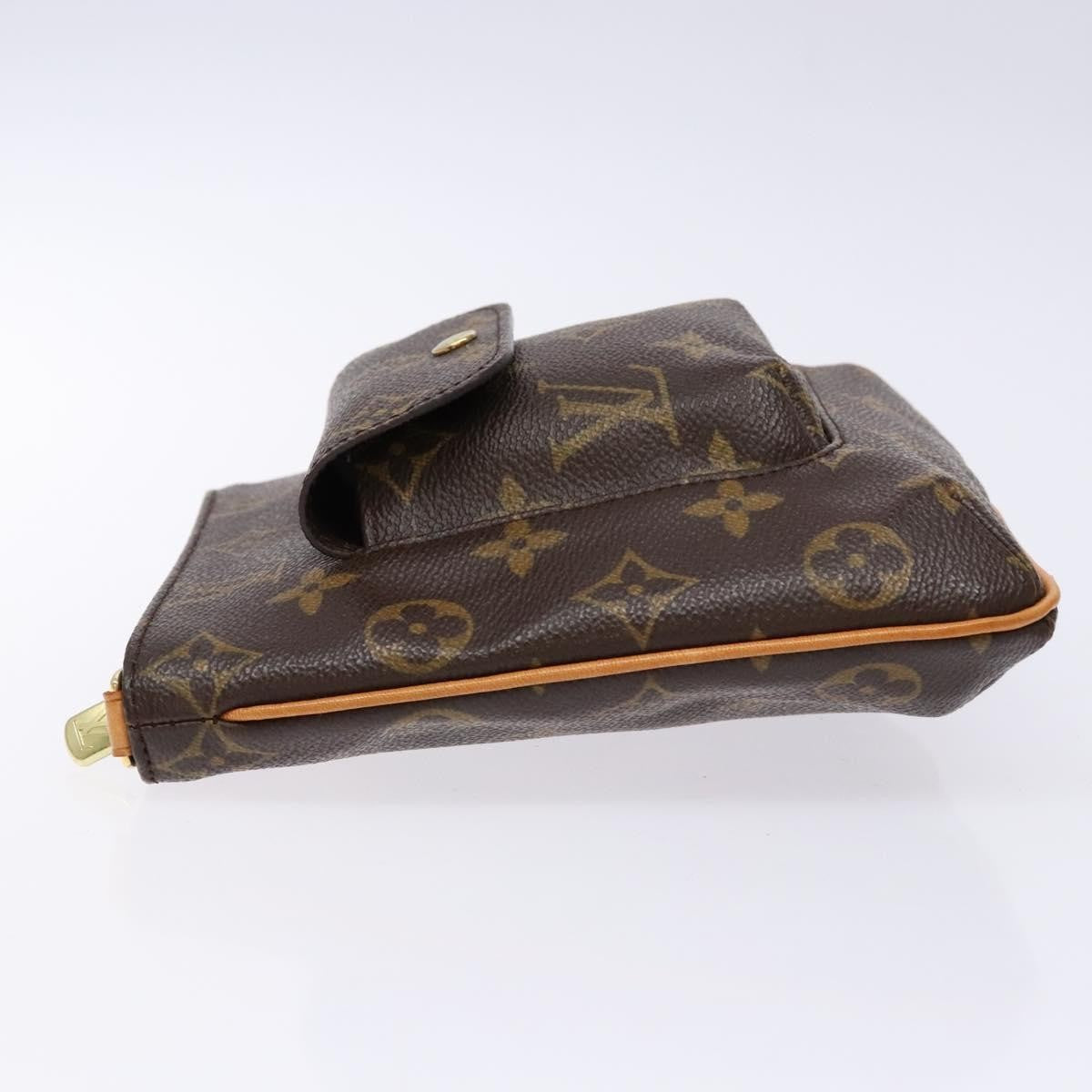 Louis Vuitton Partition Wristlet Clutch Monogram Canvas, BROWN, CANVAS, Clutche & pouche