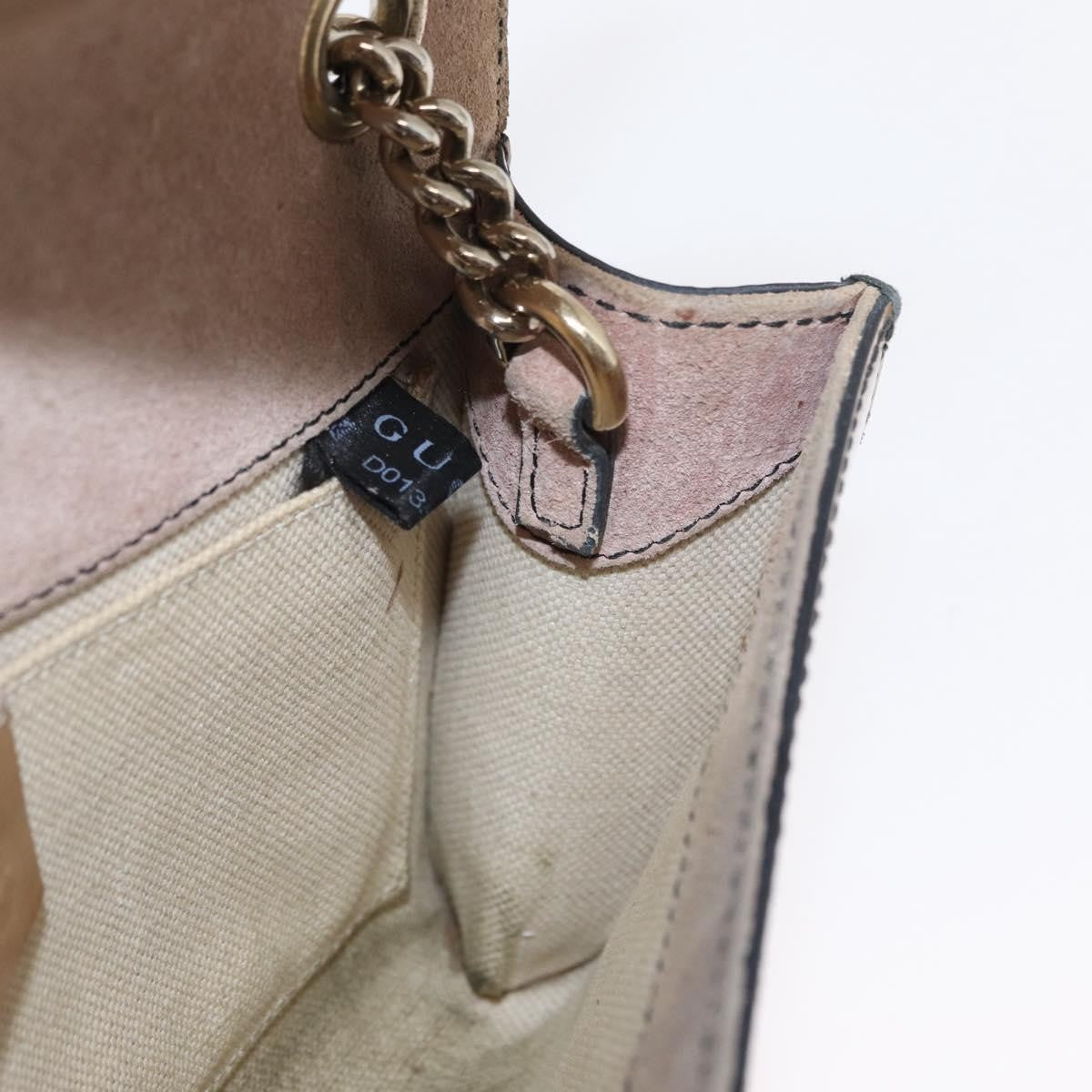Gucci Emily Chain Flap Bag Patent, BEIGE, PATENT_LEATHER, Shoulder bag