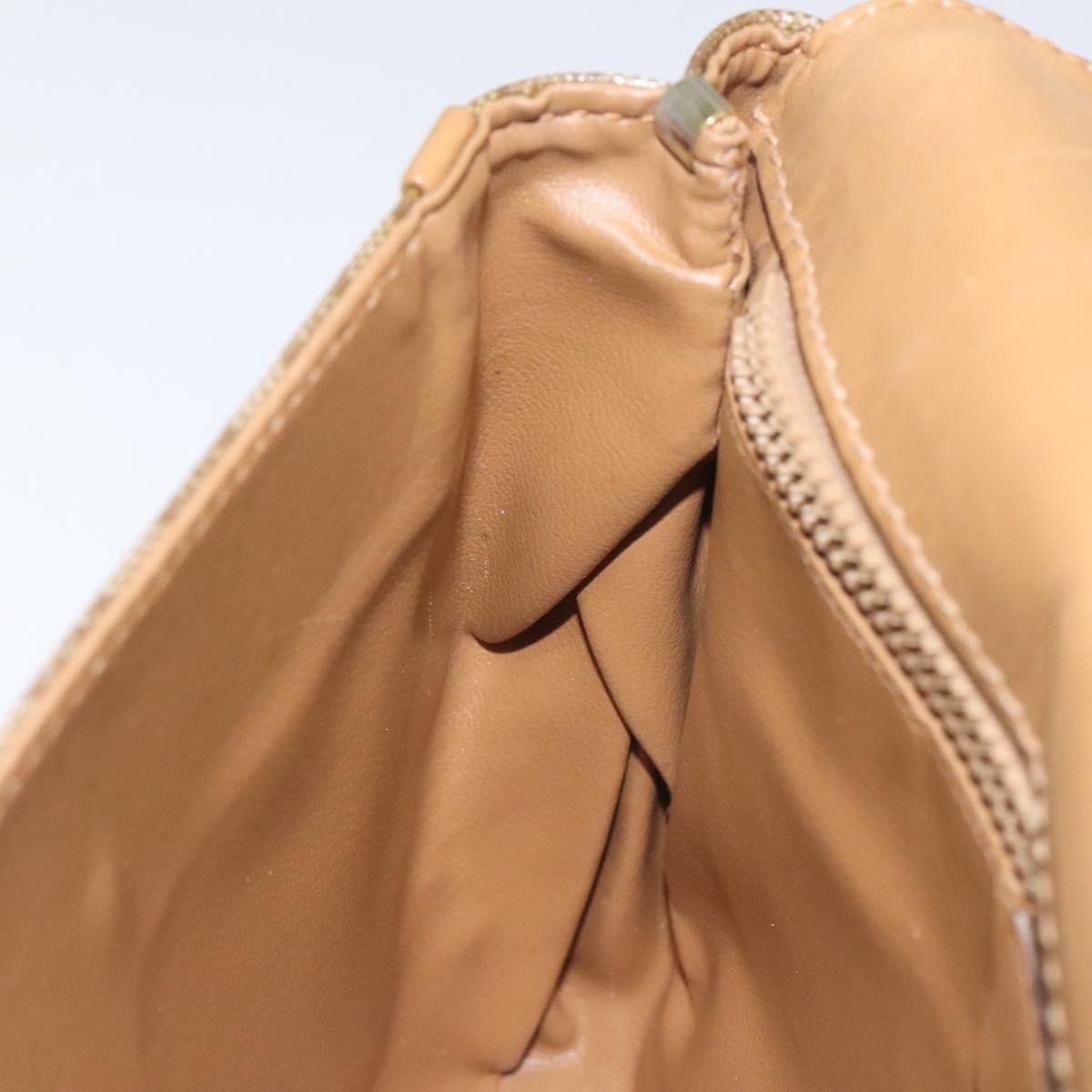 Celine Macadam Shoulder Bag Canvas, BROWN, CANVAS, Shoulder bag