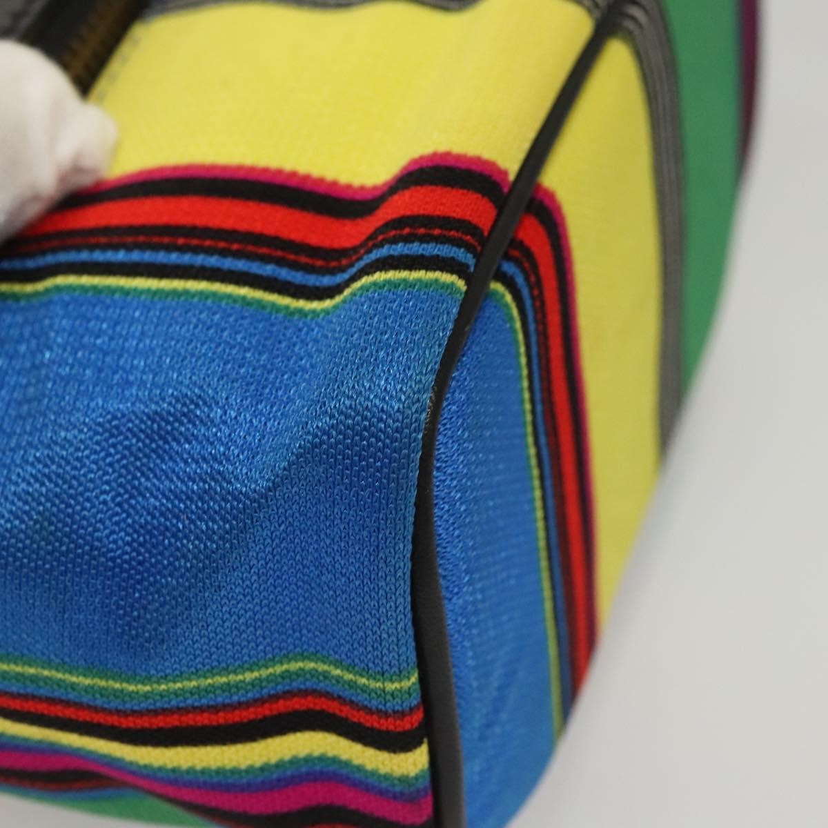 Versace Vanity Hand Bag Canvas and Leather, MULTICOLOUR, CANVAS, Clutche & pouche