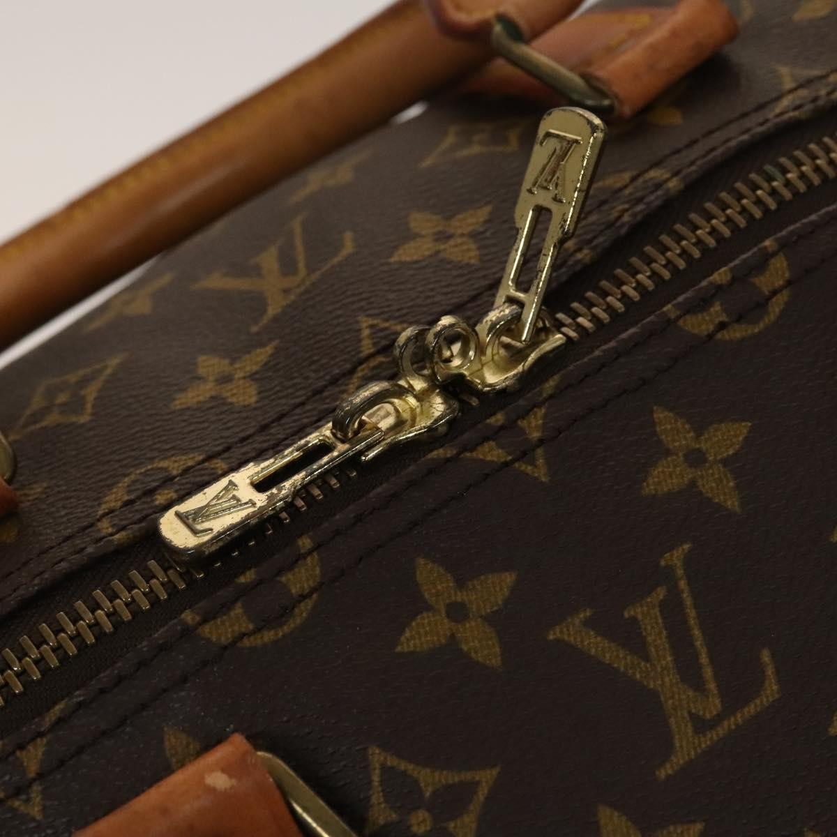Louis Vuitton Keepall Bag Monogram Canvas, BROWN, CANVAS, Travel bag