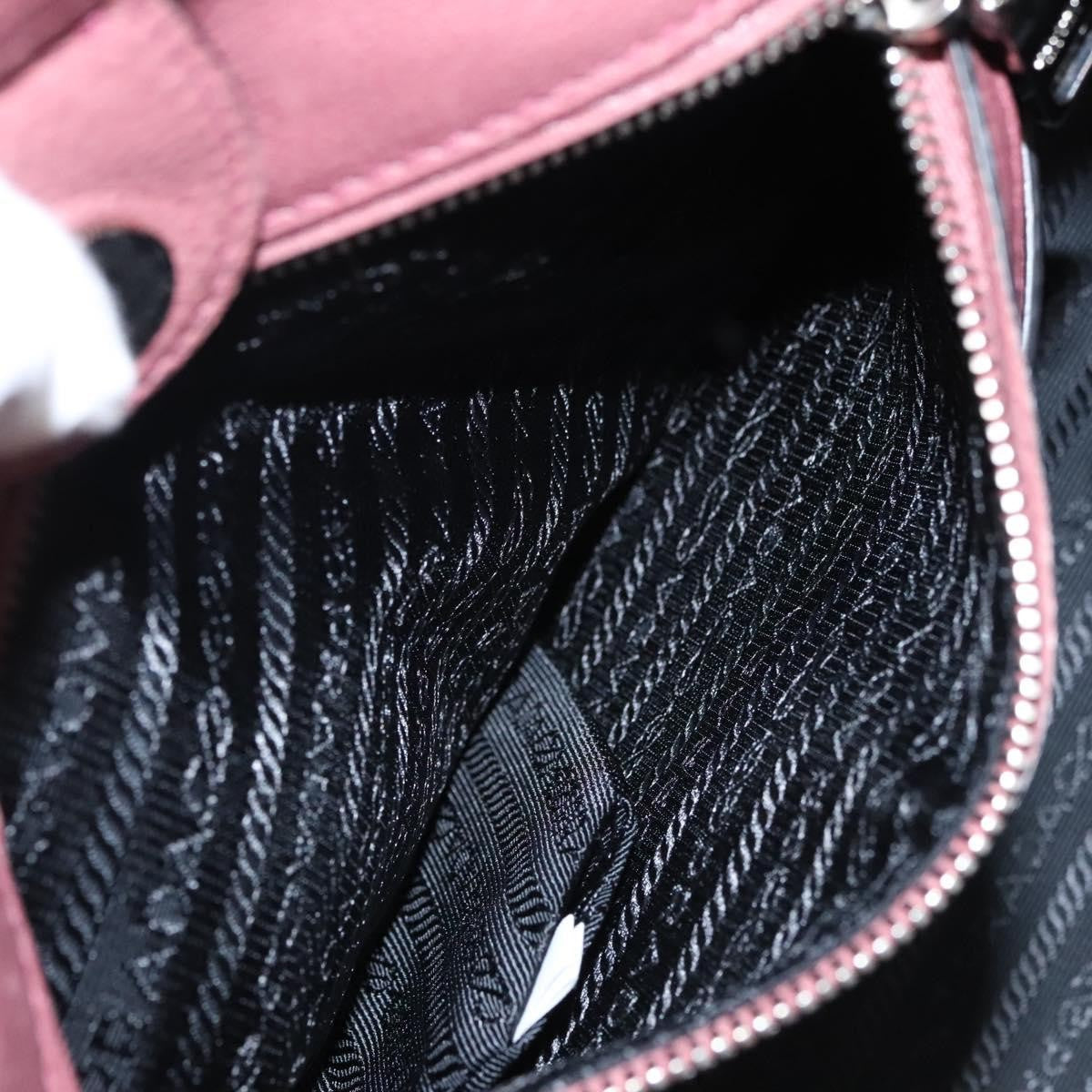 Prada Twin Pocket Convertible Tote Cervo Leather, PINK, LEATHER, Handbag