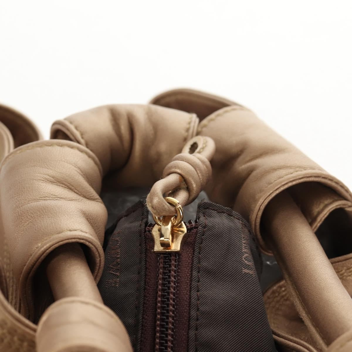 Loewe Anagram Logo Nappa Aire Hand Bag Leather, GOLD, LEATHER, Handbag