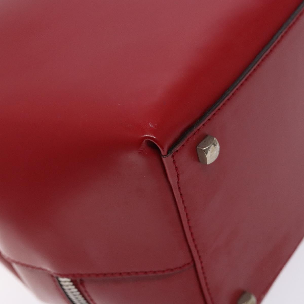 Salvatore Ferragamo Gancini handbag Leather, RED, LEATHER, Handbag