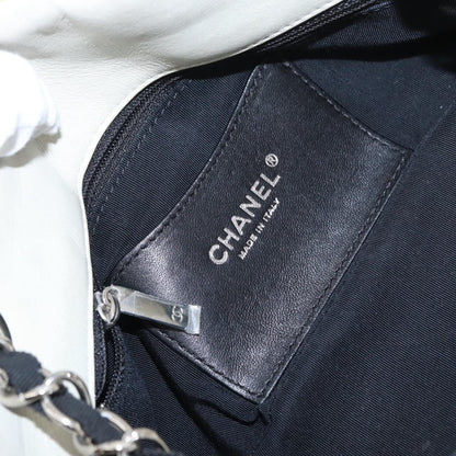 Chanel Just Mademoiselle Bag Woven Stitch Patent, YELLOW, PATENT_LEATHER, Shoulder bag