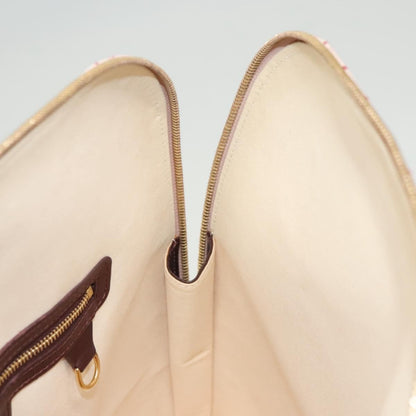 Louis Vuitton Alma Handbag Mini Lin, RED, CANVAS, Handbag