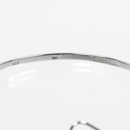 Tiffany & Co. Hook and Eye double heart bracelet Silver925 with K18 yellow gold, SILVER, SILVER, Bracelet