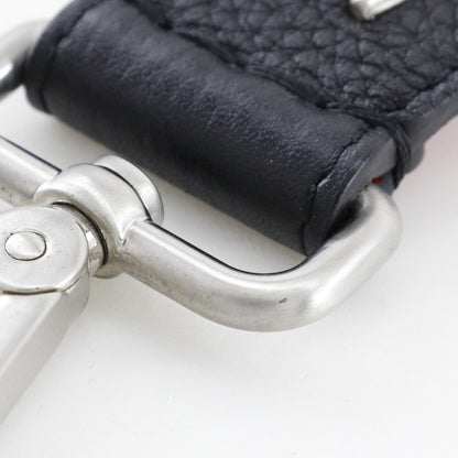 Fendi Selleria Strap You Shoulder Strap Leather, BLACK, LEATHER, Straps