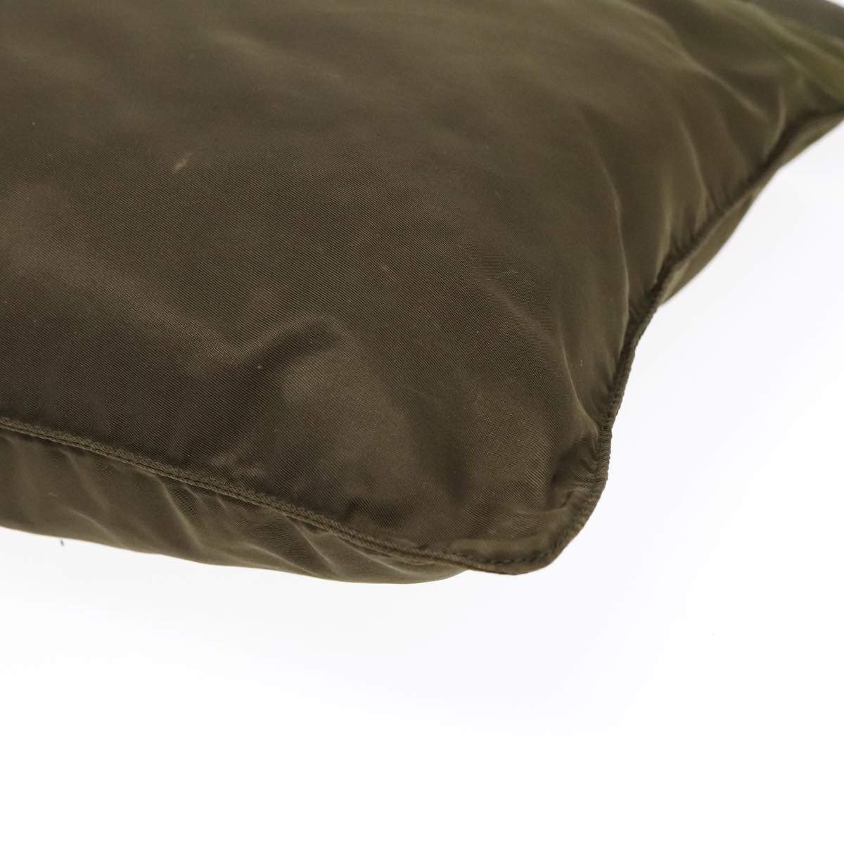 Prada Flat Messenger Bag Tessuto, KHAKI, NYLON, Shoulder bag