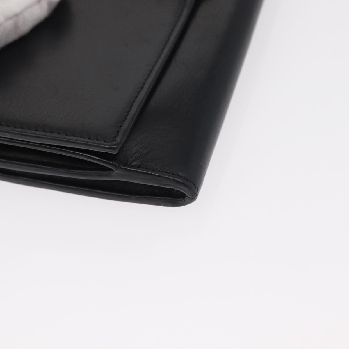 Saint Laurent Classic Y Flap Wallet Leather, BLACK, LEATHER, Wallets