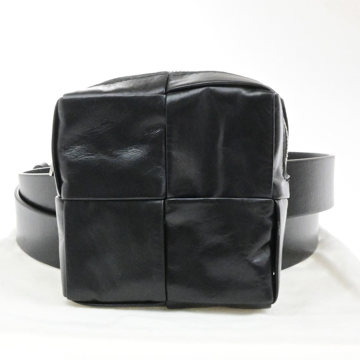 Bottega Veneta Cassette Belt Bag Padded Intrecciato Leather, BLACK, LEATHER, Crossbody bag