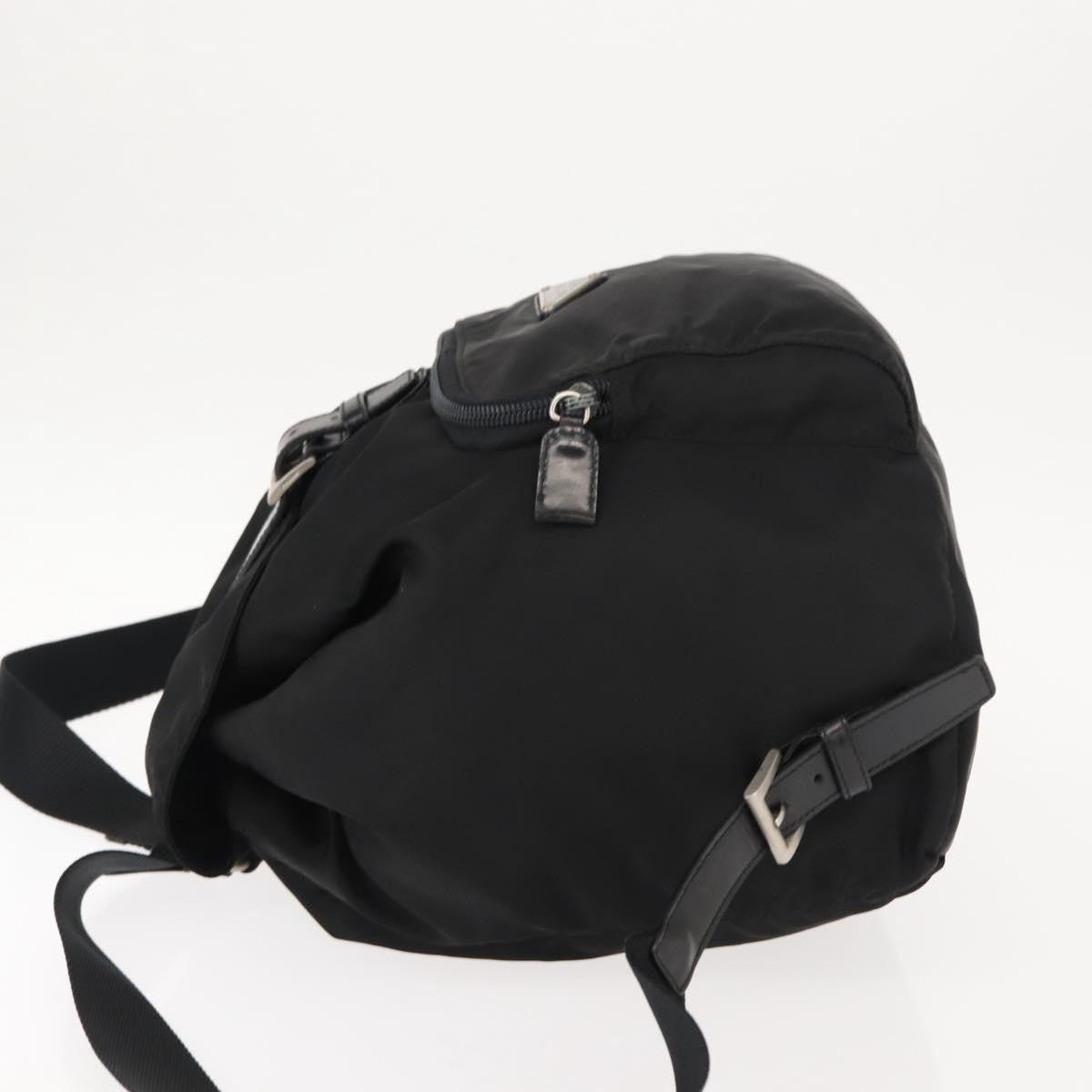 Prada Front Pocket Backpack Tessuto, BLACK, NYLON, Backpack