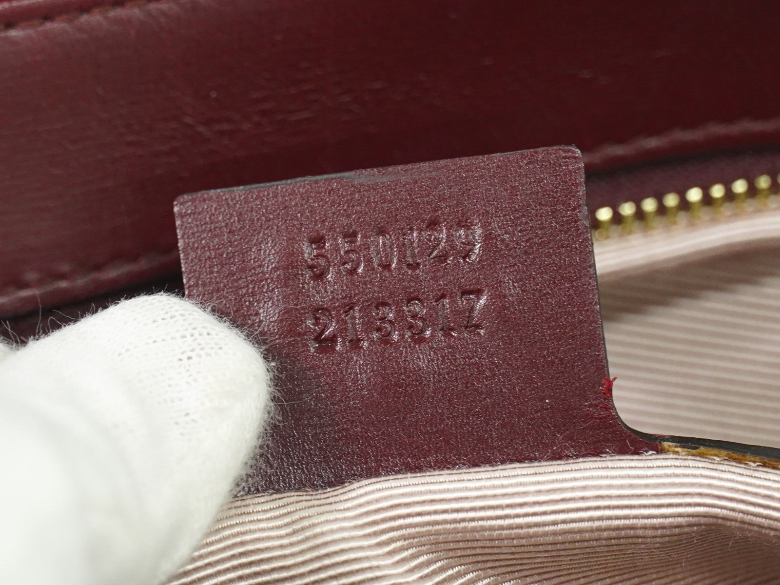 Gucci Arli Shoulder Bag Leather, BURGUNDY, LEATHER, Shoulder bag