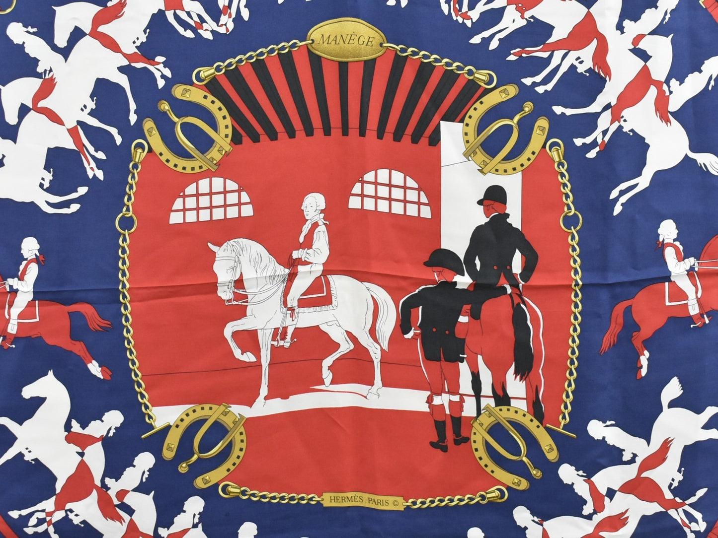 Hermes Carré 90 Silk multicolor, NAVY, SILK, Scarve & shawl