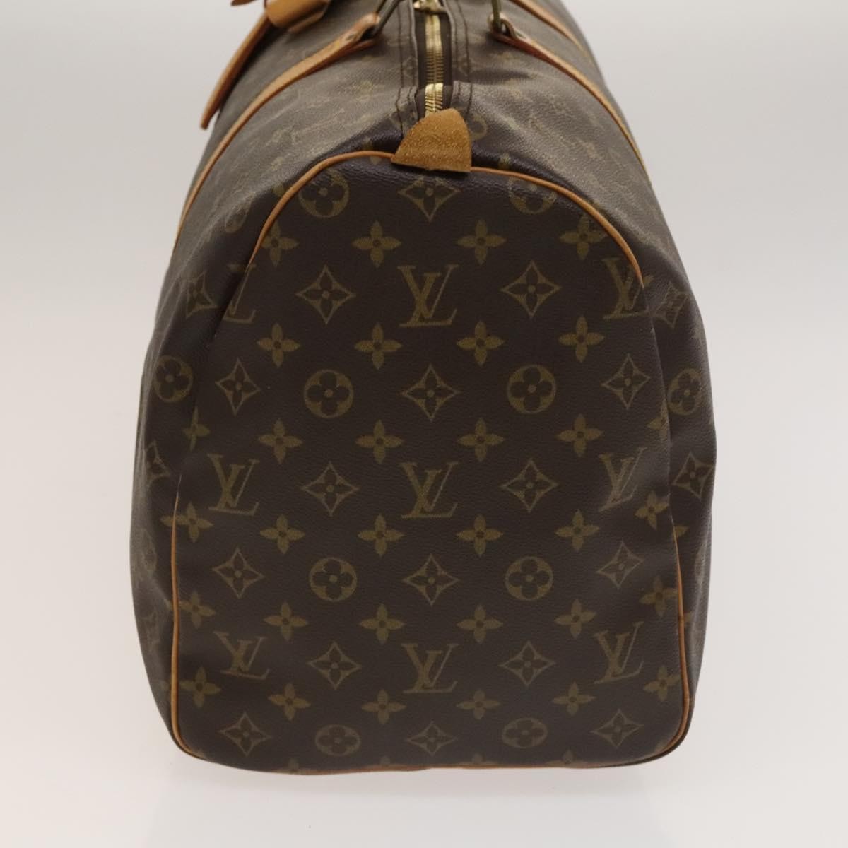 Louis Vuitton Keepall Bag Monogram Canvas, BROWN, CANVAS, Travel bag