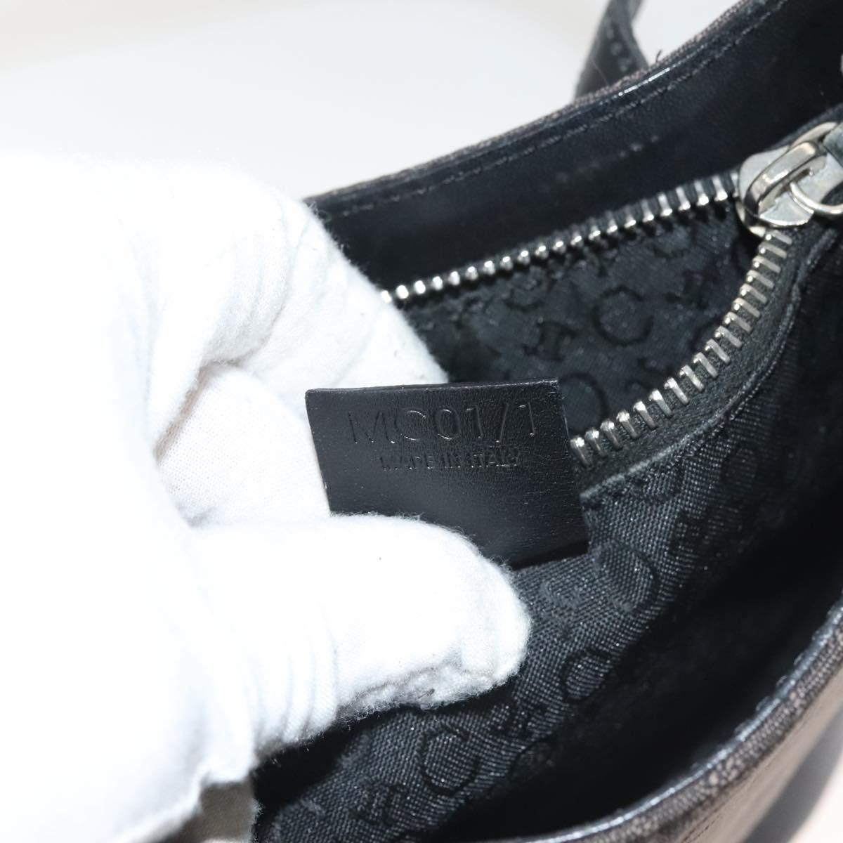 Celine C Macadam Handbag Canvas, BLACK, CANVAS, Handbag