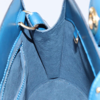 Louis Vuitton Cluny Shoulder Bag Epi Leather, BLUE, LEATHER, Shoulder bag