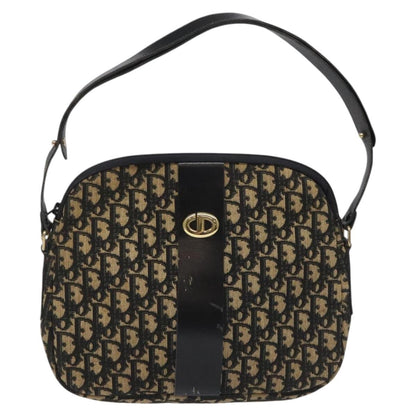 Christian Dior Vintage Trotter Shoulder Bag Canvas, BLACK, CANVAS, Shoulder bag