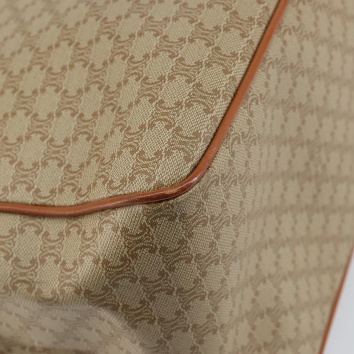 Celine Macadam Shoulder Bag PVC Leather, BEIGE, CANVAS, Shoulder bag