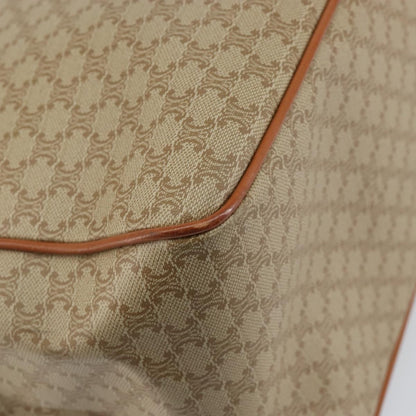 Celine Macadam Shoulder Bag PVC Leather, BEIGE, CANVAS, Shoulder bag